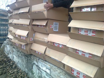 1.600 de ţigarete netimbrate confiscate la Vama Veche
